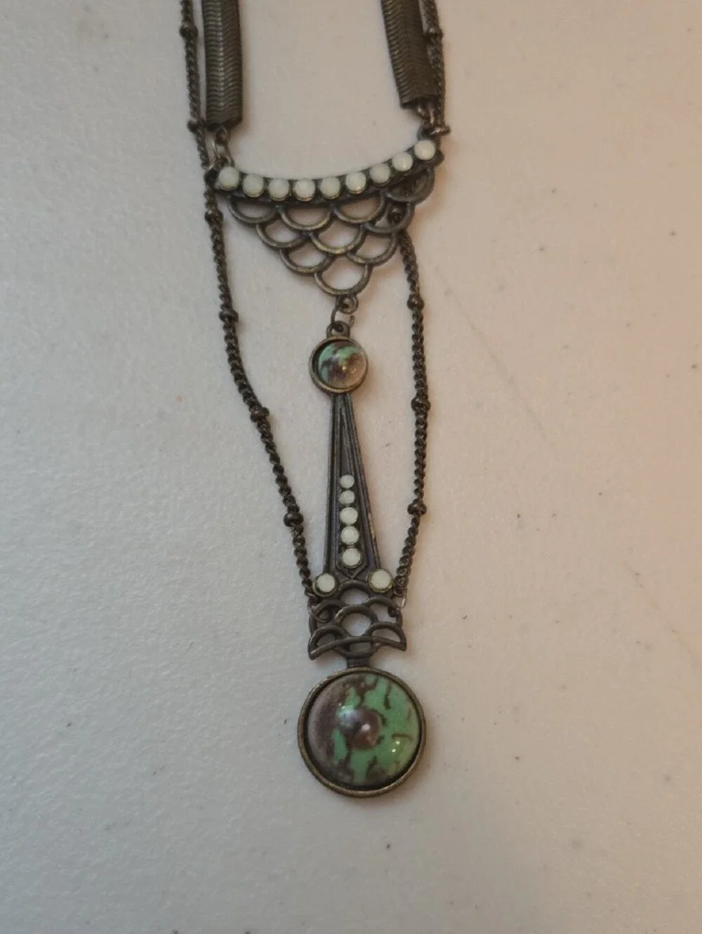Free People Vintage-Inspired Multi-Strand Chatelaine Chain Necklace
